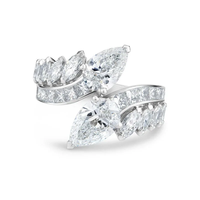 

Milan Girls New Fashion Women's Wedding Ring Luxury Inlaid AAA Cubic Zirconia Opening Adjustable Fashion Luxury High-end Ring