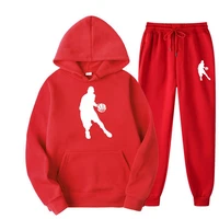 men tracksuit sets spring autum hoodies pants 2 piece set running hoody brand sweatshirt sport joggers sweatpants suit male