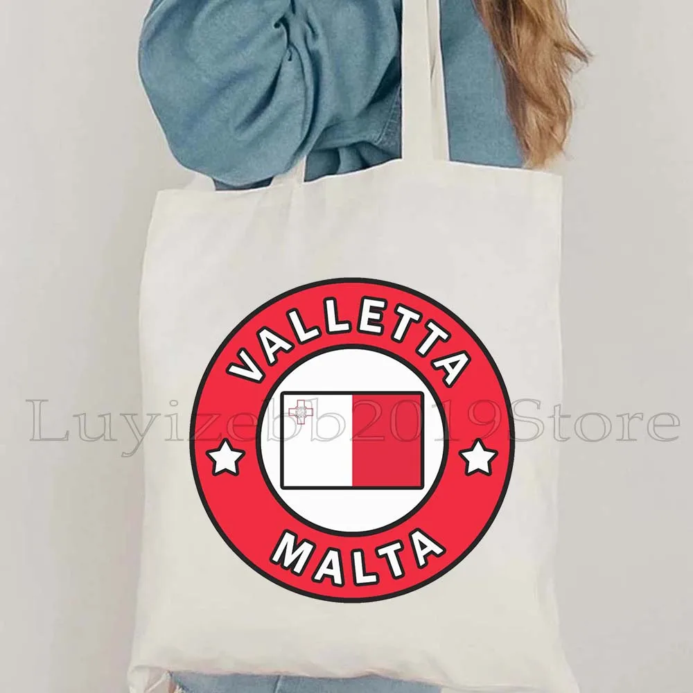 Винтажная валетта флаг Мальты карта остров слова Карта путешествий мальтская
