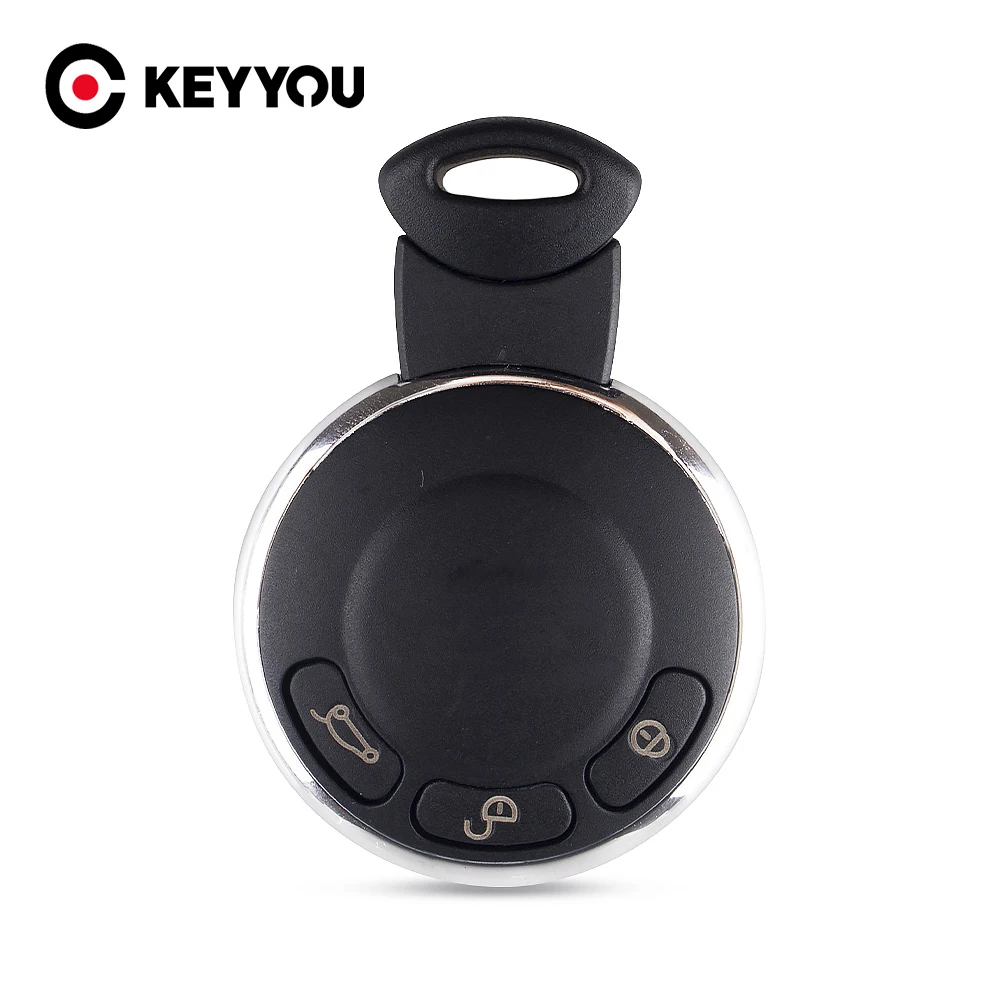 

KEYYOU 3 Button Replacement Remote Control Car Key Case Fob Shell For BMW Mini Cooper R56 Keyless Entry Remote Key Cover
