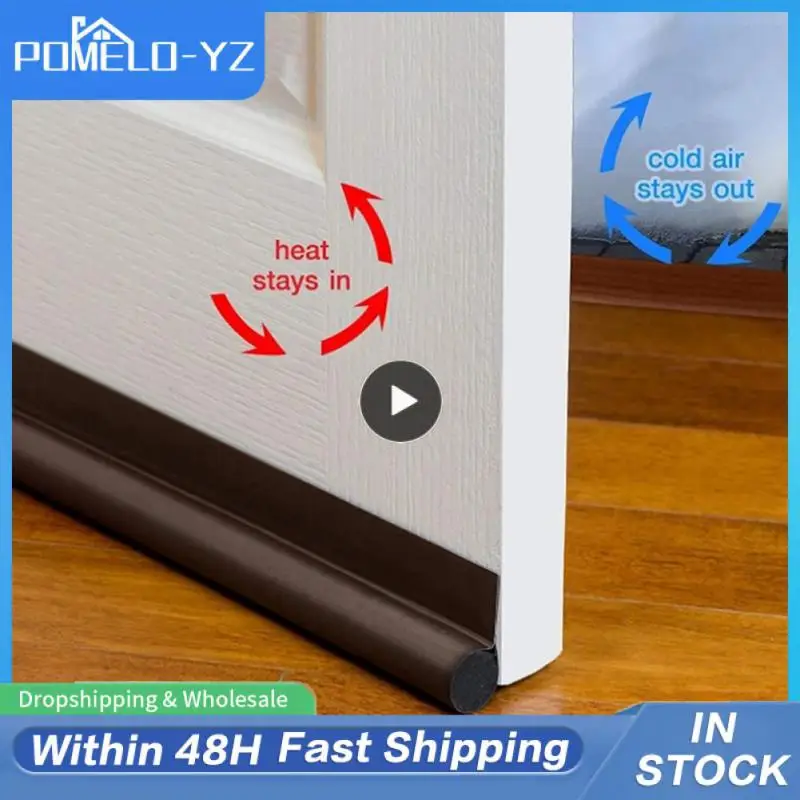 

1~8PCS Door Bottoom Draft Stopper Adjustable Door Sweep Under Door Draft Blocker Insulator Weatherstrip House Acoustic Foam Seal
