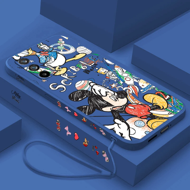 Disney семья Микки Мауса Для Realme Q5 GT Neo 5 3T 3 XT X3 C55 C30 C21Y C11 C2 Explorer Master жидкий левый Канат