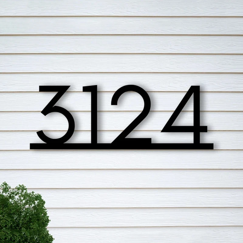 

Modern Residential Sign Address Plaque Outdoor House Number Custom House Hotel Number Letter Sign Door Plates Housewarming Gifts