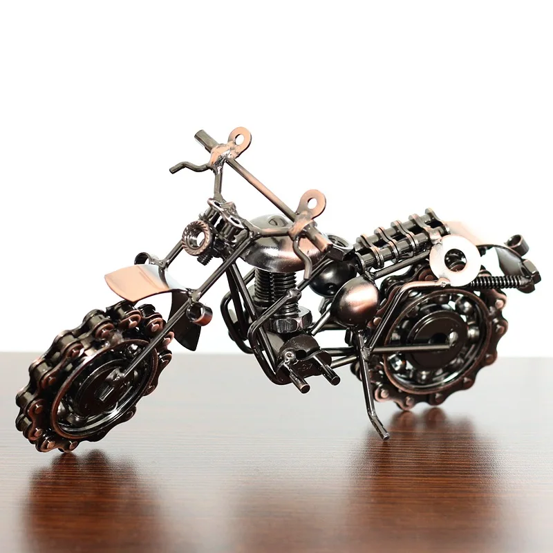 

Retro Iron Chain Motorcycle Desk Decoration Home Tourist Attractions Ornaments Personality Creative Room ornaments