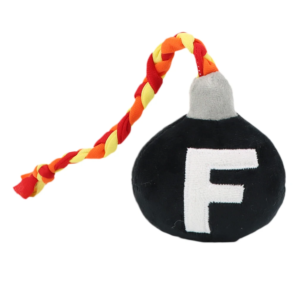

33cm F-Bomb Plush Toy Knot Rope Ball Cotton Rope Dog Chew Toys Puppy Molar Cleaning Teeth Cotton Rope Dog Appease Pet Supplies