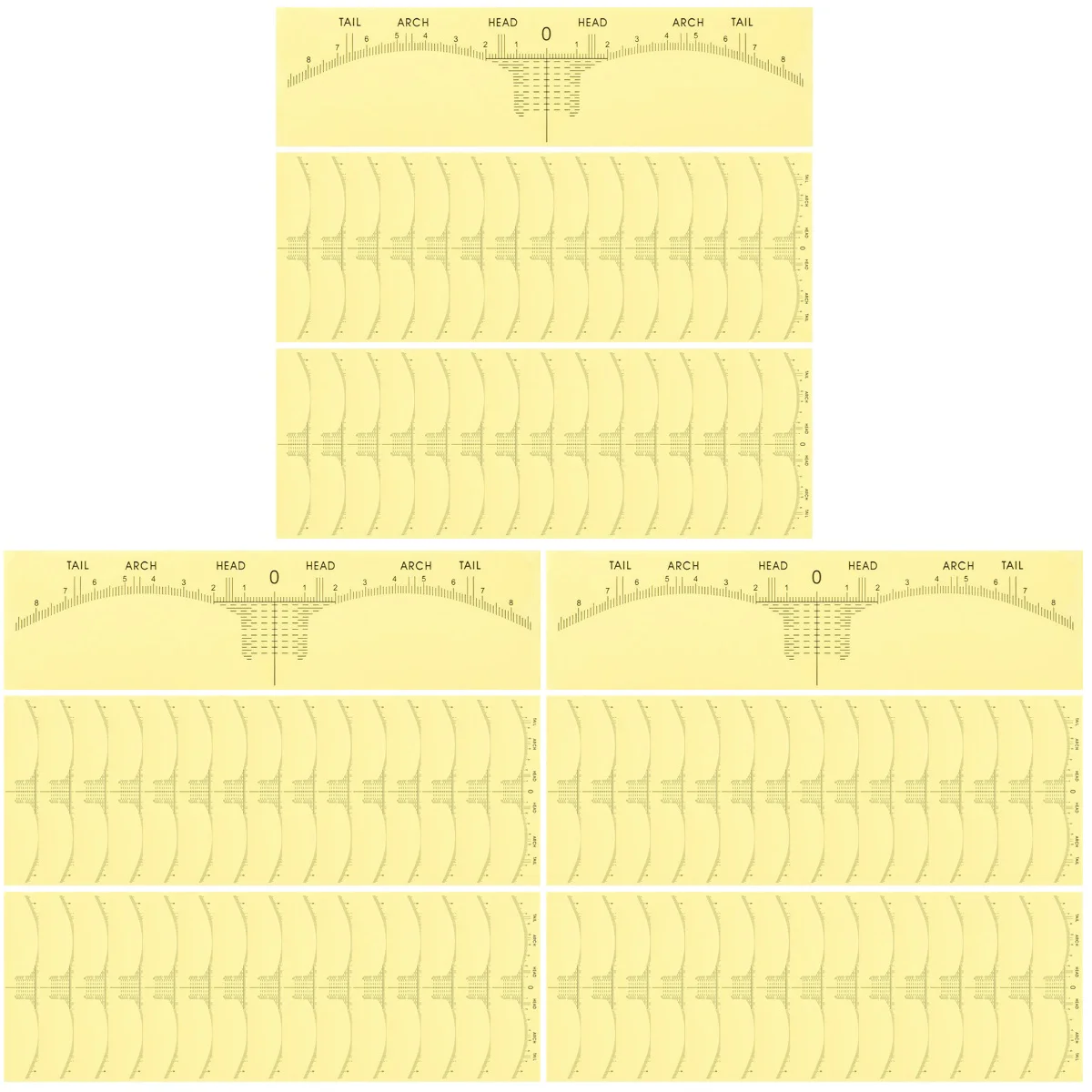 

Measuring Measuring Eyebrow Line Eyebrow Tattoo Ruler Professional Makeup Line Women Measuring Shaper Measurement Stamping Kit