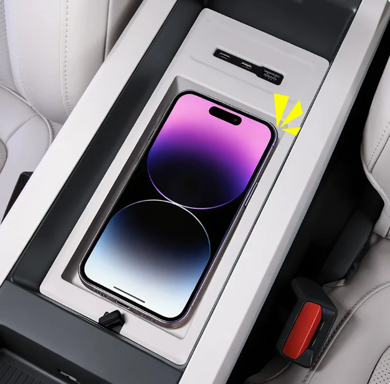 Фото Силиконовый коврик для центральной консоли автомобиля, совместимый с Chery ICAR V23 V23S 2025 2026, аксессуары для модифицированного подлокотника и бокса для хранения №2