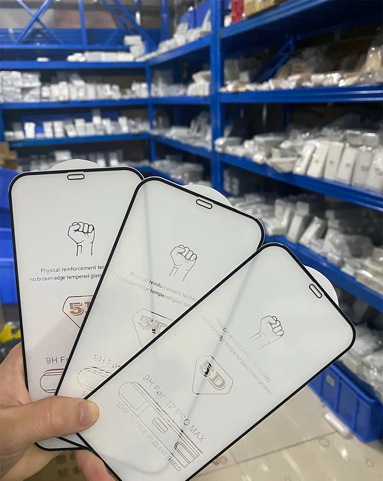 100pcs 5D Curved Tempered Glass 9H Screen Protector Full Cover Film Guard For iPhone 13 14 Pro Max 12 11 XS XR X 8 7 6 Plus SE