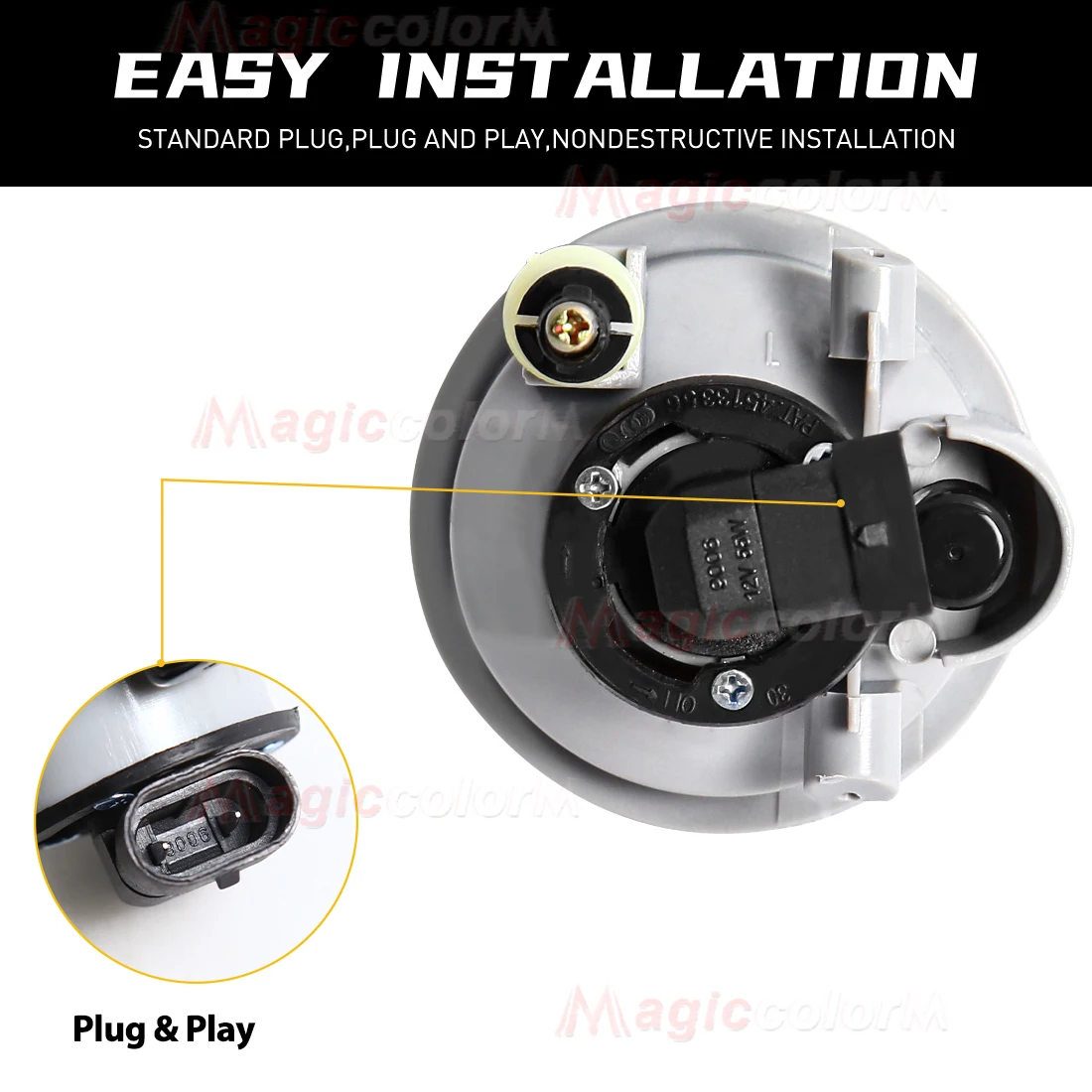 Фото 2 шт. светодиодные противотуманные фары для TOYOTA ECHO VELA 2003 2004 2005, противотуманные фары в сборе, галогенный передний бампер, дневной свет, автомобильные аксессуары 12 В №4