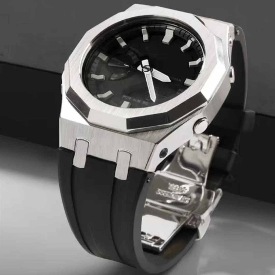Роскошный комплект модов Dodecagon Bezel из нержавеющей стали чехол и ремешок для G-Shock