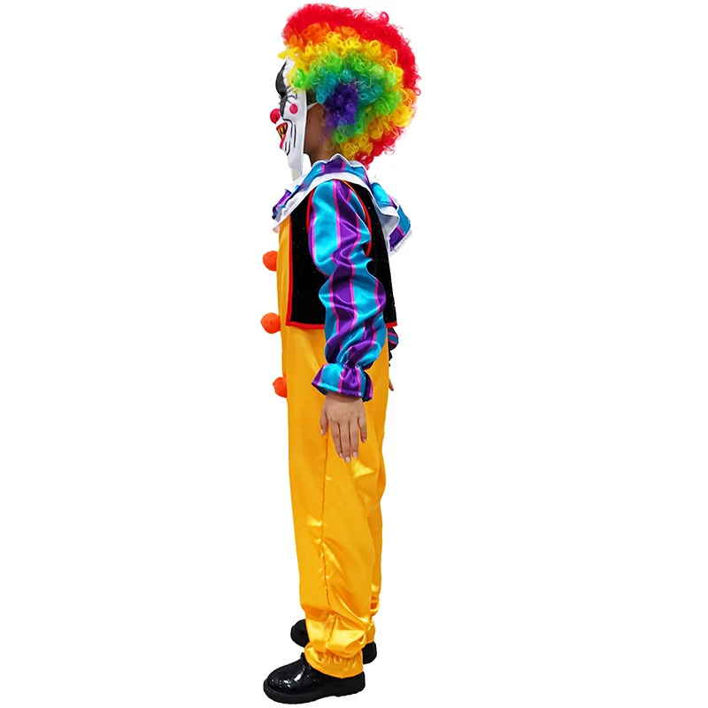 Карнавальные детские забавные костюмы клоуна костюм на Хэллоуин для мальчиков и