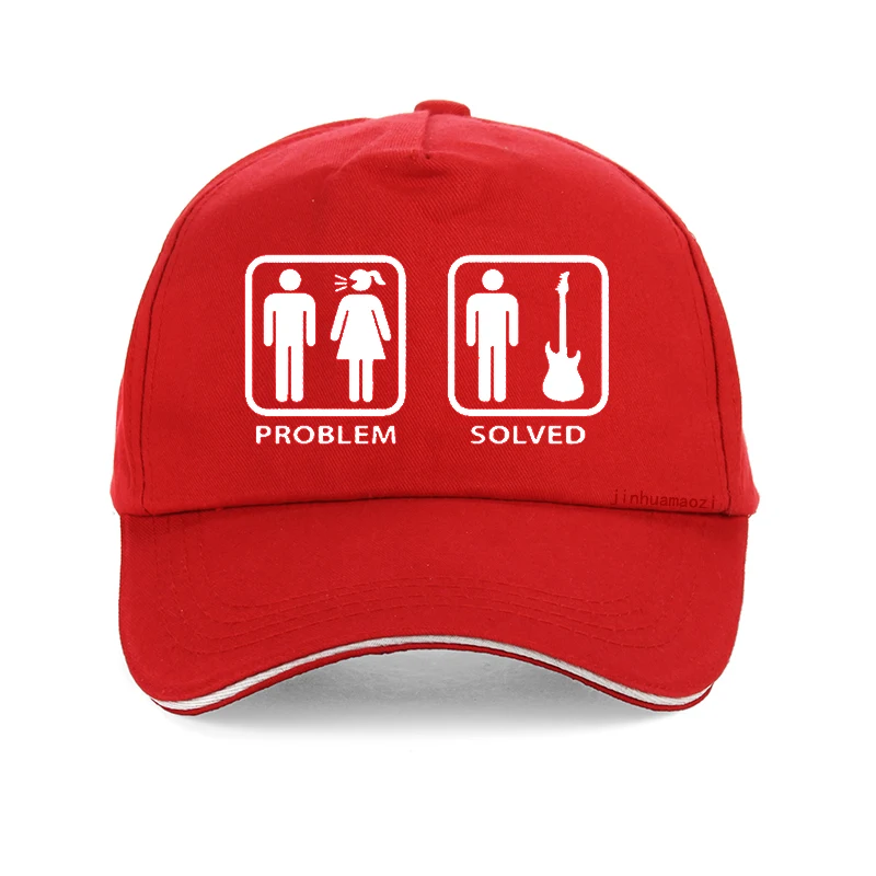 Фото Бейсболка для гитаристов Problem Solved, унисекс, для электрогитаристов, акустических гитаристов, басистов, любителей музыки №4
