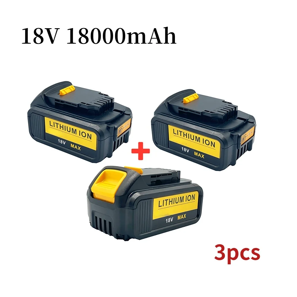 

New 18V 18000mAh Liion Battery DCB180 Rechargeable Battery For DEWALT DCB180DCB181 XJ DCB200,DCB201,DCB201-2,DCB204,DCB20 DCB182