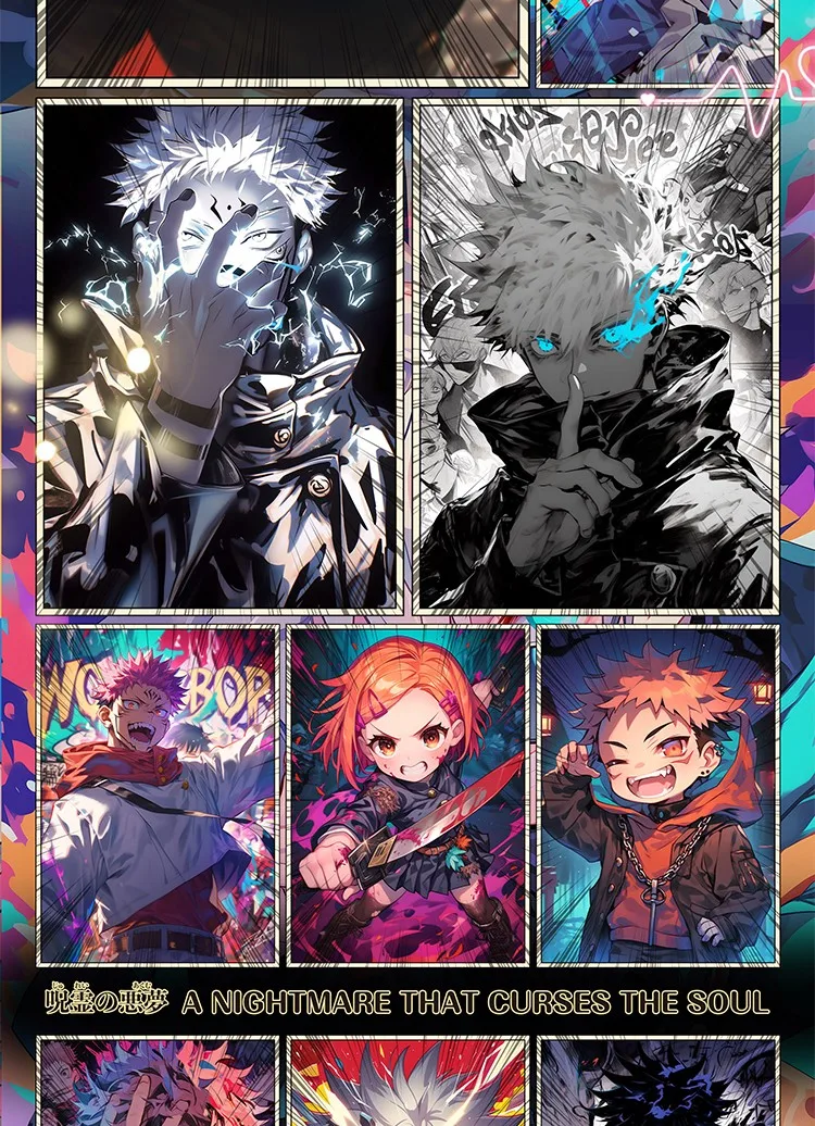 Хрустальная культура юютсу Kaisen B5 волна 4 коллекционные карты аниме годзо Сатору