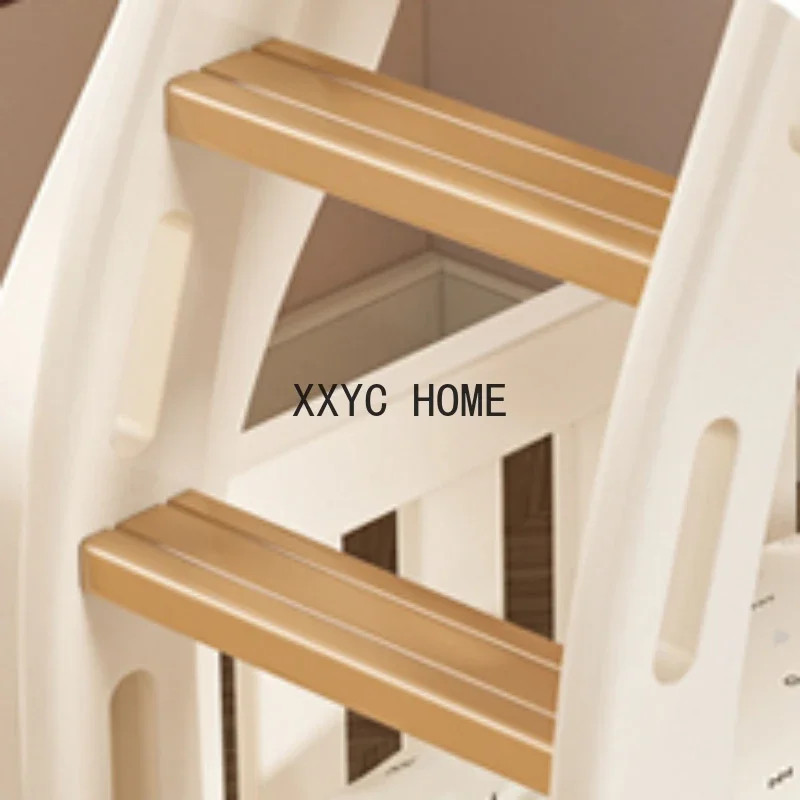 Двухслойная двухъярусная детская кровать из массива дерева современная для