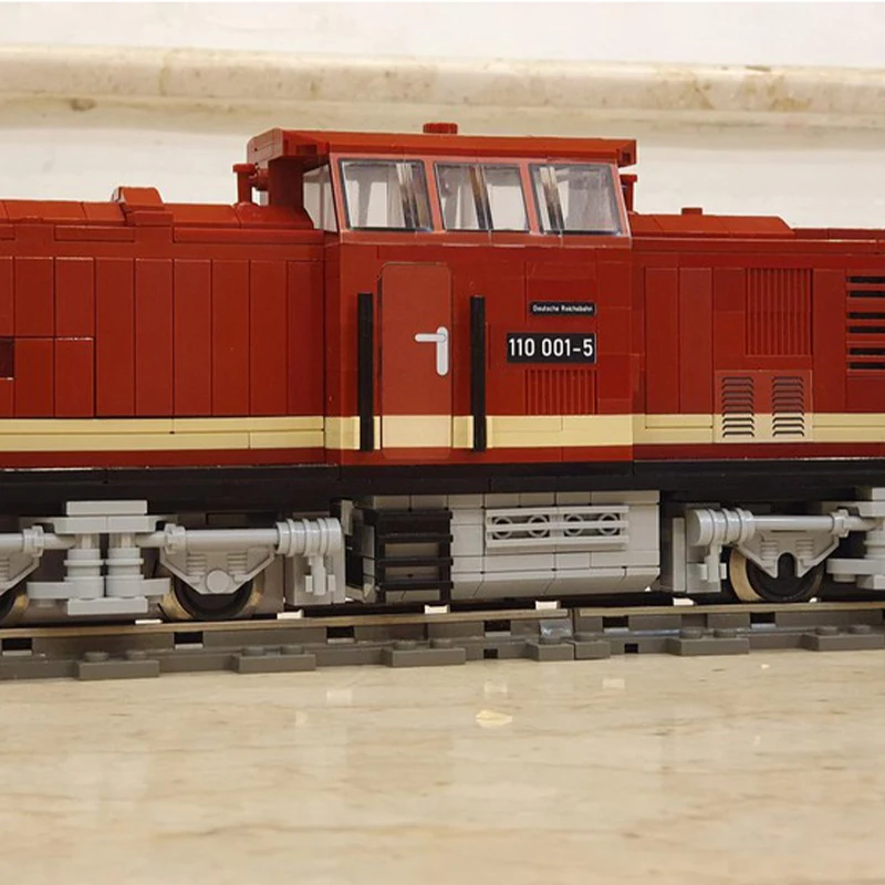 MOC-56807 BR 110 строительных блоков немецкой рейхсбан модель высокоскоростного поезда