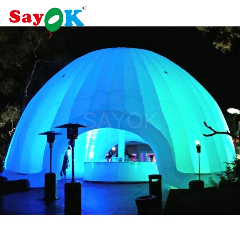 

SAYOK Commercial Inflatable Marquee Dome Tent (6m/20ft Diameter) Inflatable Lighting Event Tent for Wedding Exhibition