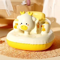 Inflatable Sofa Chair for Baby Feeding and Playing earning to Sit Outdoor Portable Toy with Air Pump