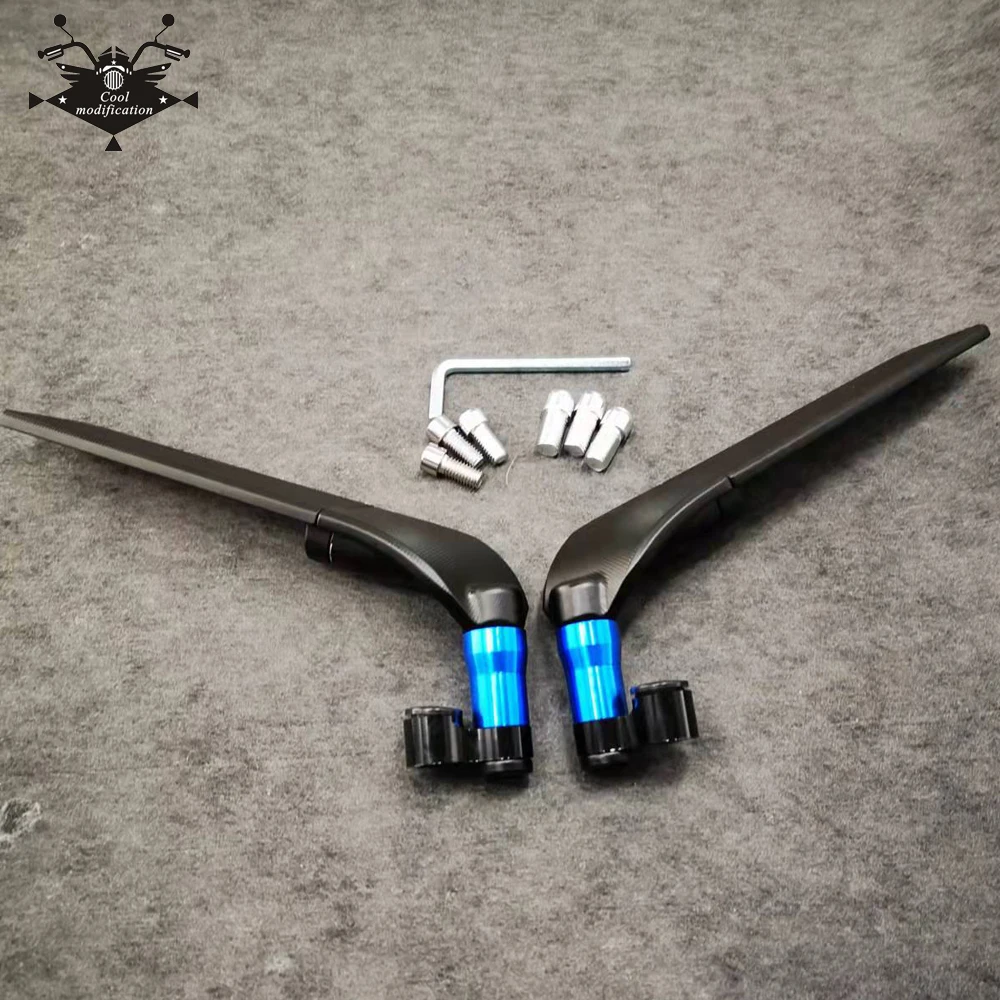 

Universal Motorcycle Rearview Mirrors Wind Wing Adjustable Rotating Side Mirrors For Suzuki B-KING DL250 DL1000 DL650 DL1050