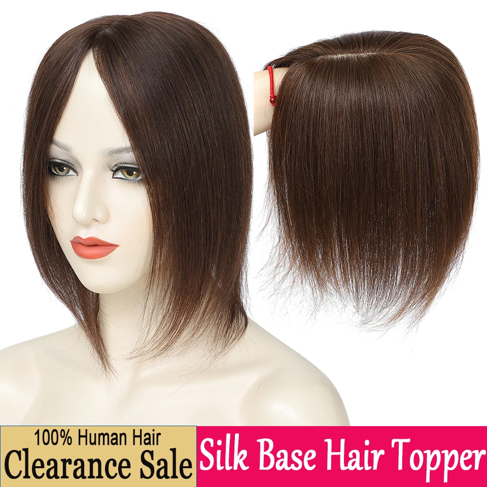 Joneous натуральный топпер для человеческих волос женщин швейцарский шелковый