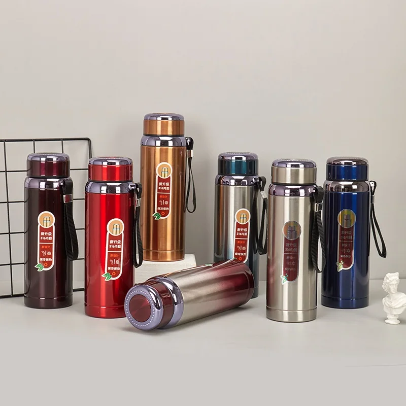 

Stainless Steel Hot Water Bottle Stainless Steel Large Capacity Insulation Cup Household Vacuum Business Outdoor Insulation Cup