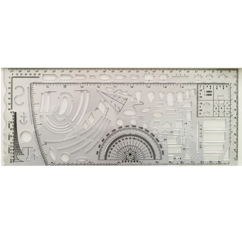

L69A Drawing Template Military Map Marking Drafting Stencil Designing Template