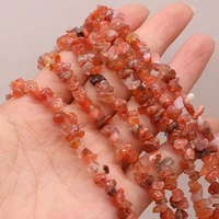 natural semi precious stone irregular gravel red agate lady beaded making diy necklace bracelet exquisite jewelry gifts