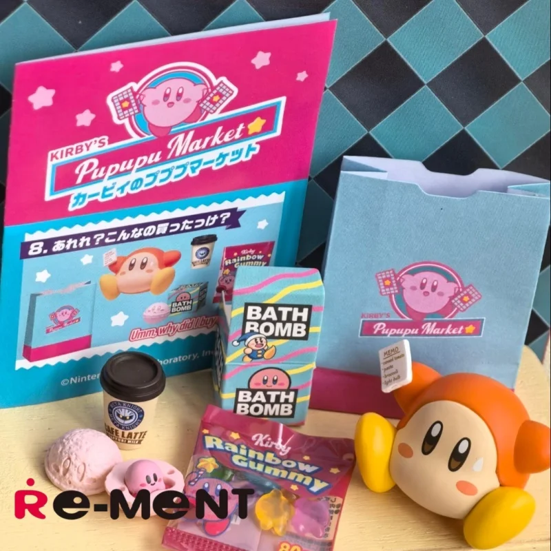 Коллекционная фигурка Re-Ment Kirby's Pupupu Market: миниатюрная сцена супермаркета, 8 различных стилей для фанатов аниме (art.: 3920d84ca8bea) - 3920d84ca8bea