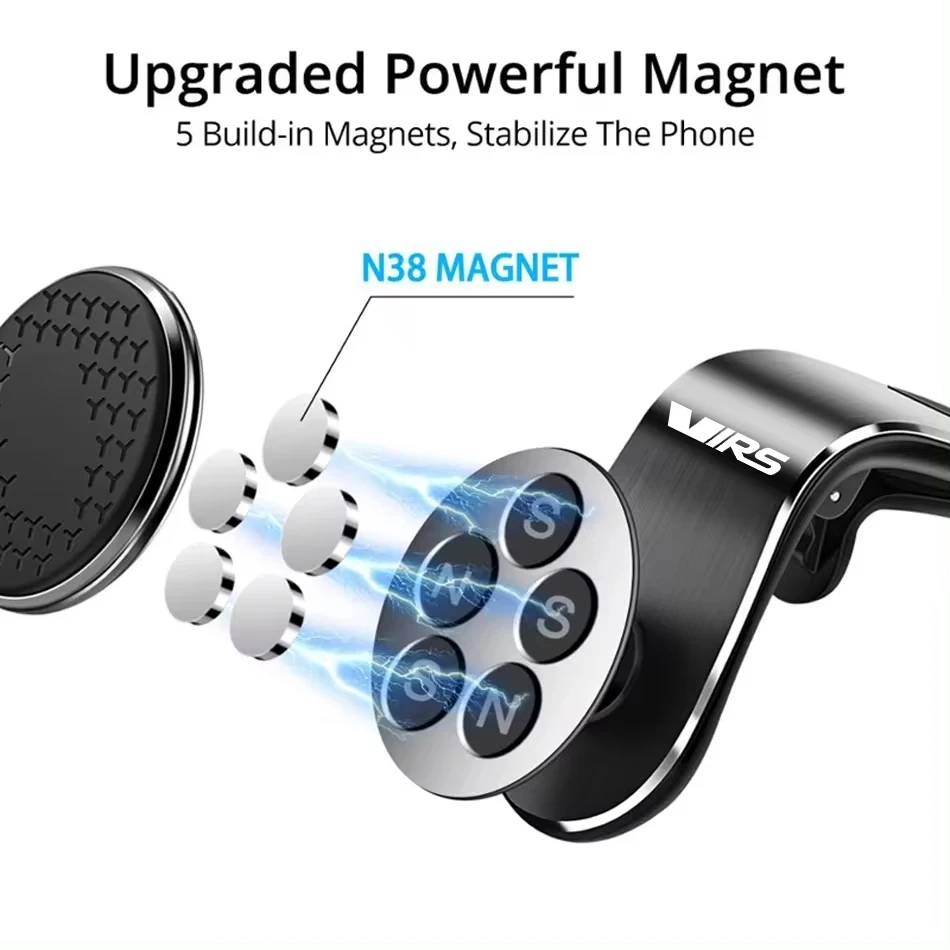 Магнитный автомобильный держатель для телефона крепление на вентиляционное
