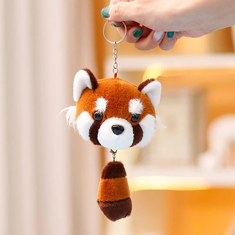 Милая панда искусственная Подвеска для сумки милый маленький енот плюшевый