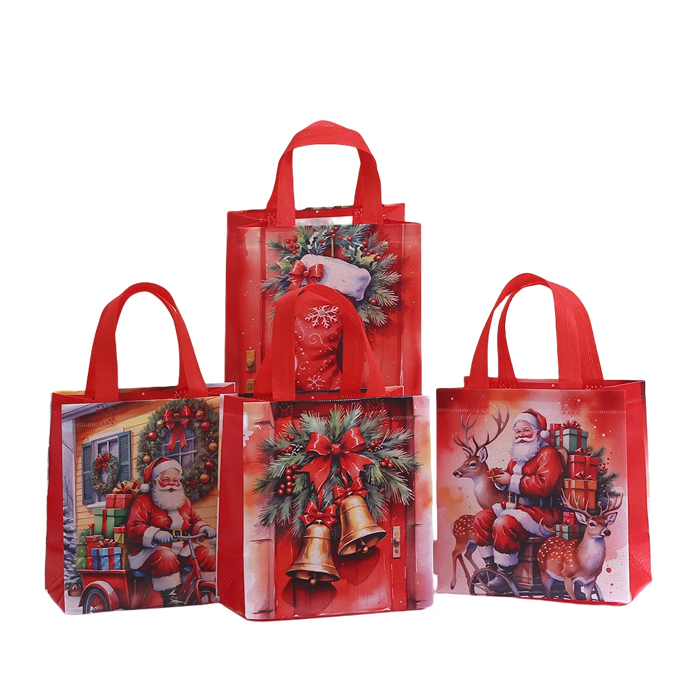 LBSISI Life 4 шт. праздничные рождественские подарочные пакеты с ручками экологически