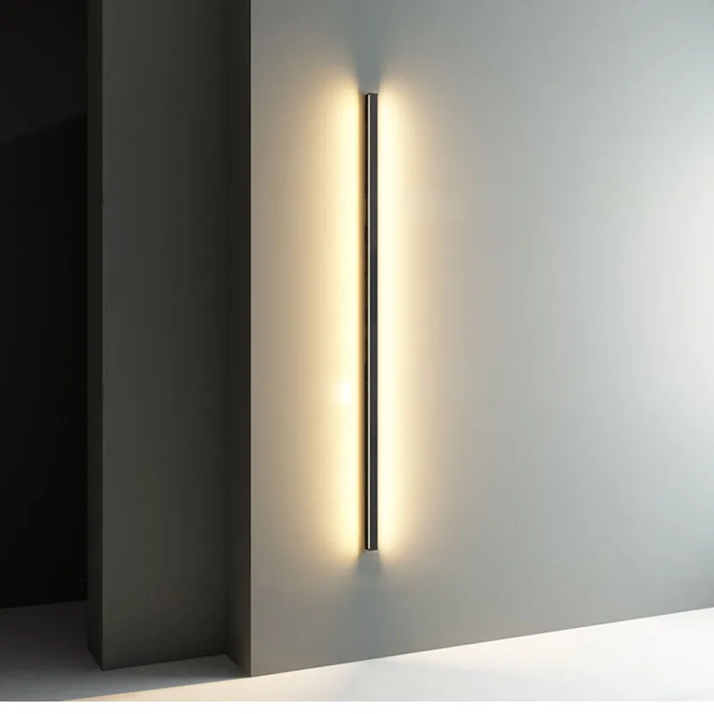 

Nordic Minimalist Creative Long Wall Lamp Modern LED Wall Lamp Living Room Bedside Aluminum Wall Light Ligting Sconce