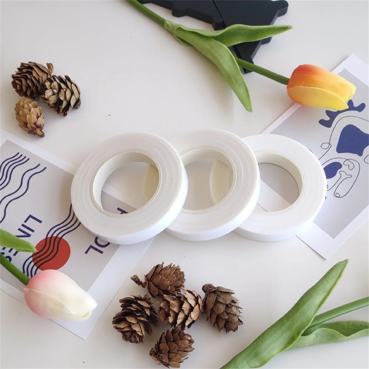 Лента для цветочного хозяйства самоклеящийся букет цветочный стебель бумажные