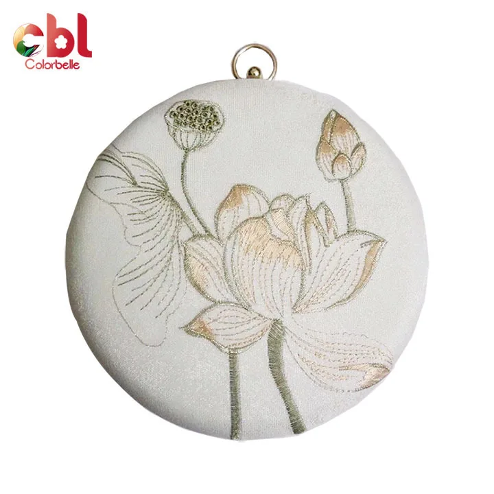 

New Chinese Style Embroidered Pattern Women's Round Shoulder Bag crossbody bags luxury designer handbags ショルダーバッグ сумка женская