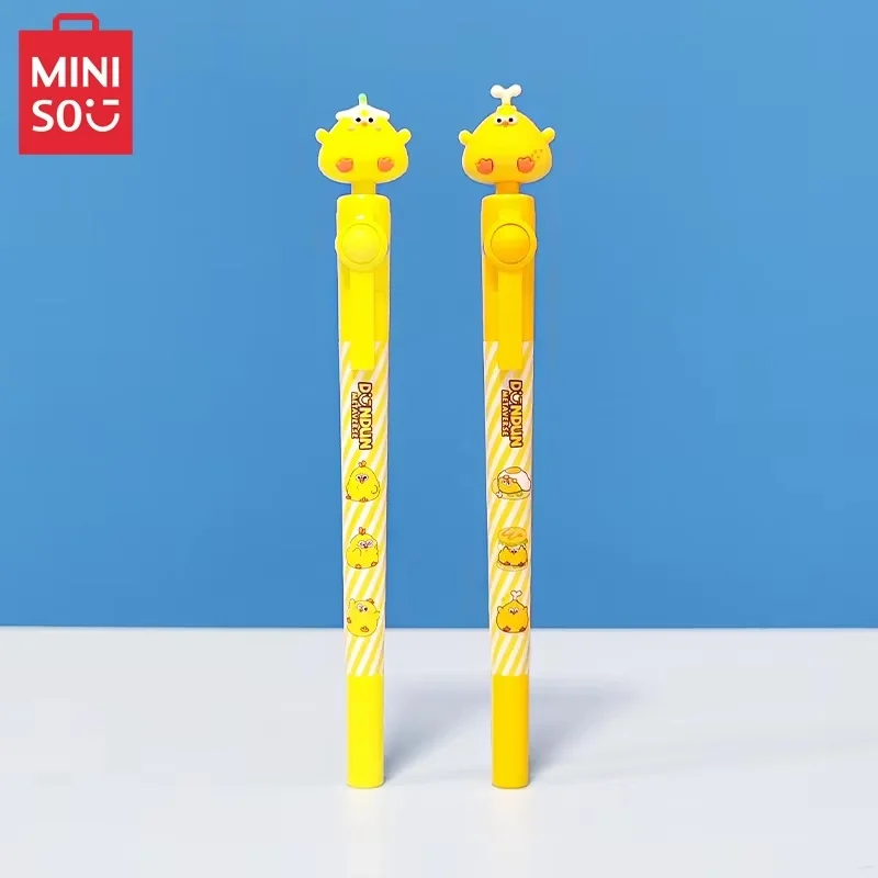Miniso Dundun вращающаяся нейтральная ручка с курицей 0 5 мм Мультяшные куриные ножки