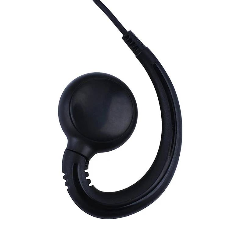 CLS1110 Walkie Talkie Earpiece Headset Compatible with Motorola Radio CP200, RDM2070D, CLS1413, HKLN4604, PU Material, Black