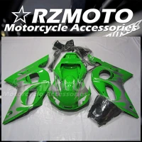 new abs fairings kit fit for yamaha yzf r6 98 99 00 01 02 1998 1999 2000 2001 2002 bodywork set green silver