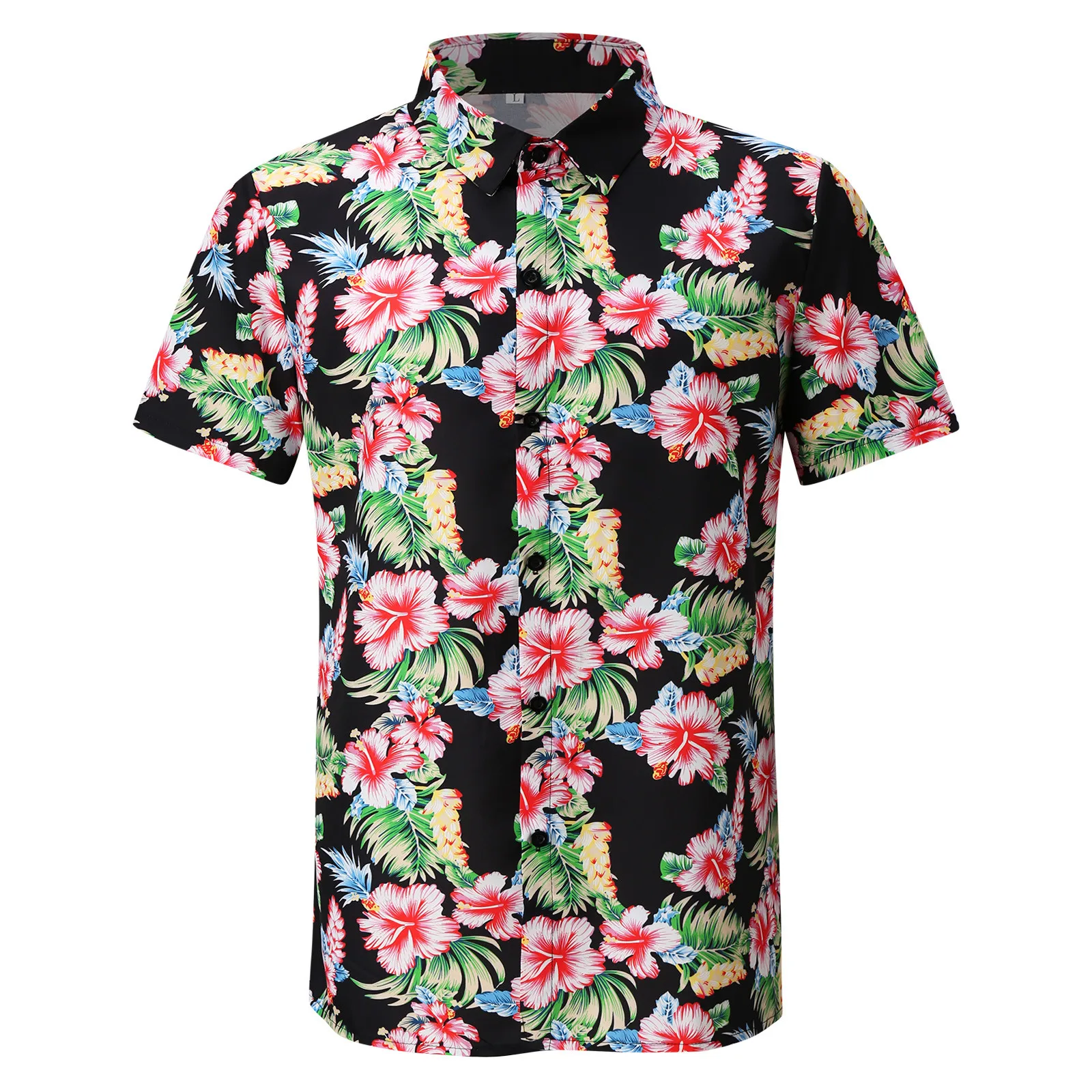

Shirts Short Top Men's Spring Beach Blouse Summer Printed Fashion Sleeve Casual Men Shirts Tight Long Sleeve Shirt Men