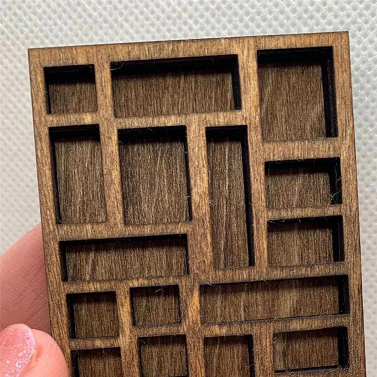 1:12 миниатюрная безделушка Хрустальная полка миниатюрный декор лоток для