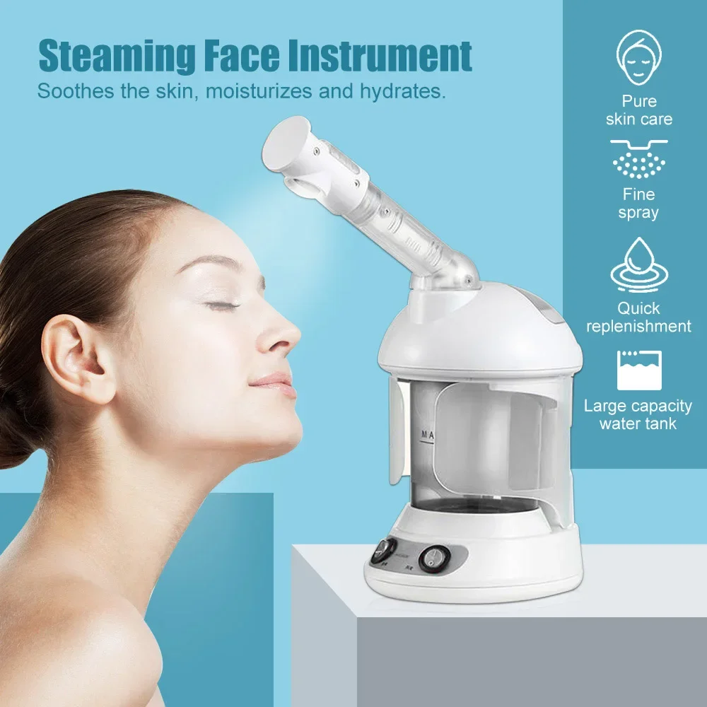 

Mist Sprayer Facial Steamer Humidifier Hot Face Moisturizing Nebulizer Beauty Skin Care Vaporizer Sprayer Salon Home Spa Device