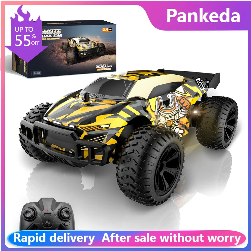 

New RC car 2.4G radio remote control toy vehicle Off-road Climb drift SUV high speed cool lighting machine model children gifts
