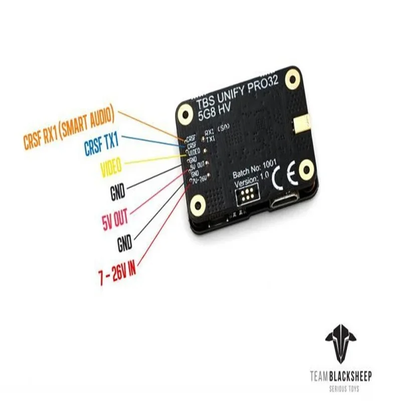 Оригинальный видеопередатчик TBS UNIFY PRO32 HV (MMCX) 1 Вт + с разъемом MMCX для модели RC Racing