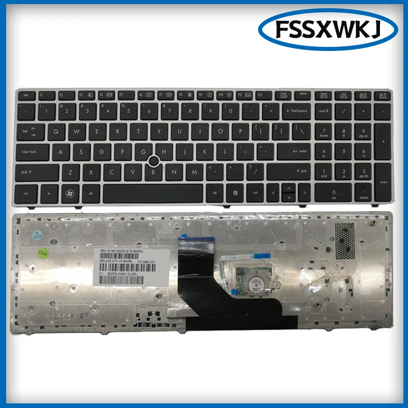 (95% Новинка) английская клавиатура для ноутбука HP EliteBook 8560p 8570P 8560B 6560b 6565b 6560P