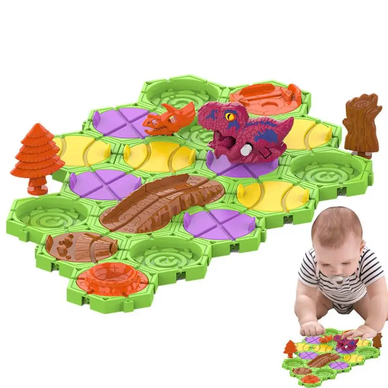 

Logical Road Builder Game Build A Track Brain Teaser Puzzles Dinosaur Board Game Family Game That Help Improve Parent Child