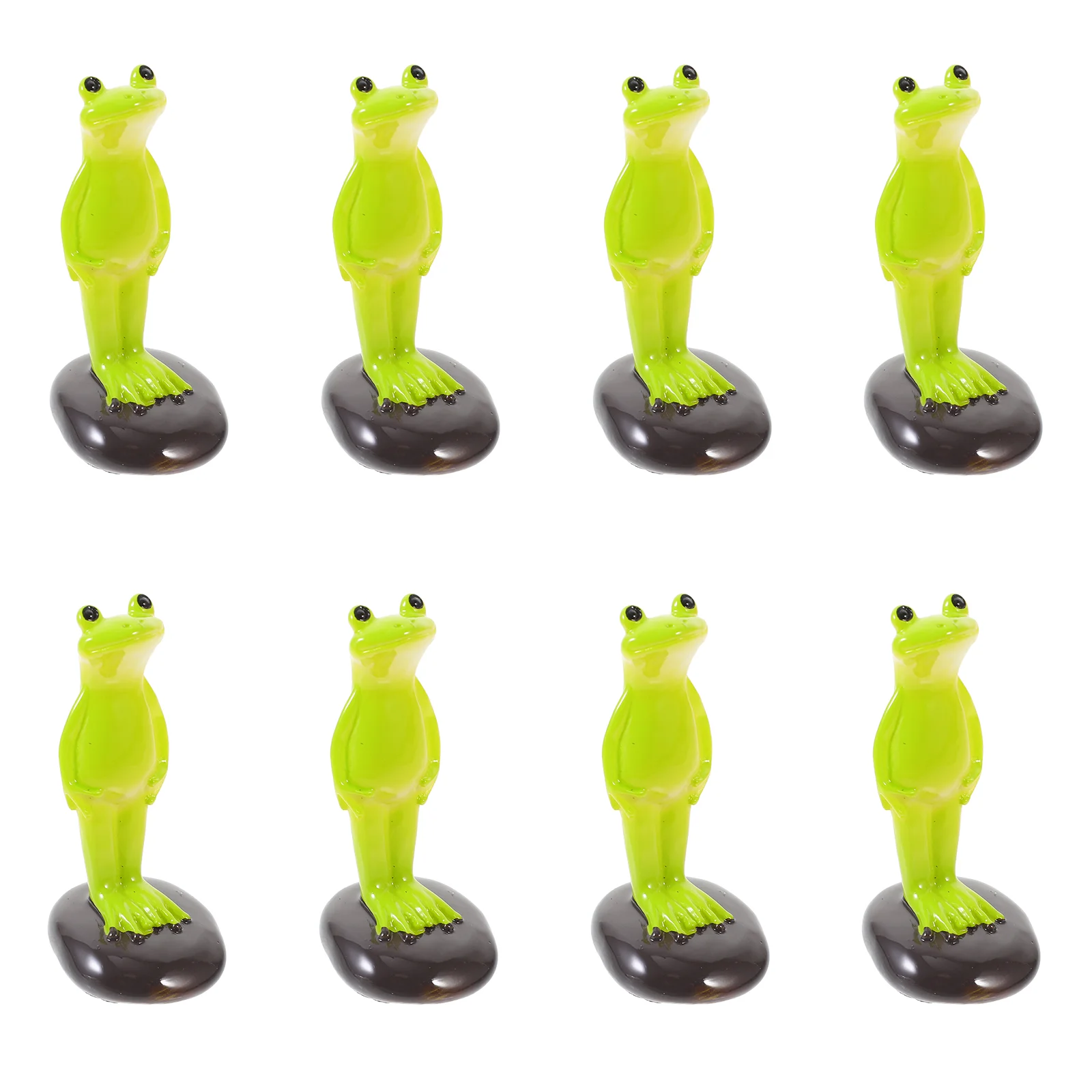 

10pcs Mini Frog Figurines Miniature Figurine Mini Garden Resin Frog Statue