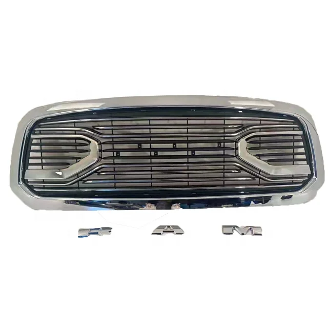 

4*4 Auto Truck Accessories ABS Grilles Chrome Painted Replacement Front Car Grille For Dodge Ram 1500