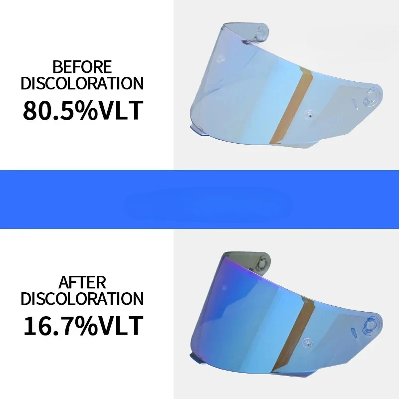 Photochromic Visor Lenses for KYT TT COURSE Motorcycle Helmet Shield Windshield Sunscreen TTC Helmets Accessories High Strength
