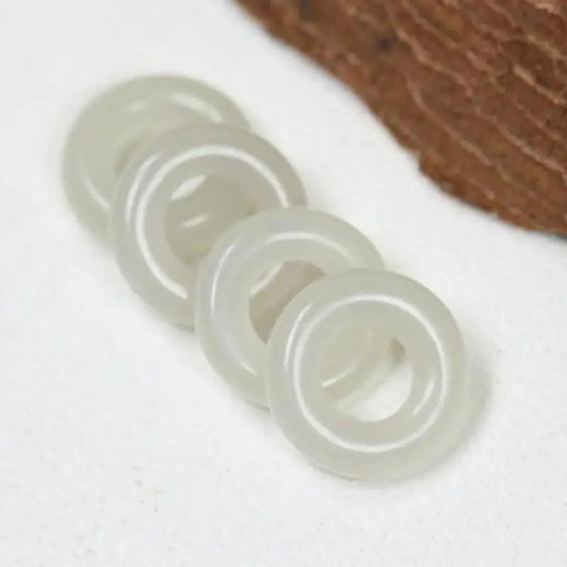 

15mm 100% Grade A Hetian Jades Nephrite Doughnut Beads For Jewelry Making Diy Necklace Earring Bracelet Charm Pendant Accessorie