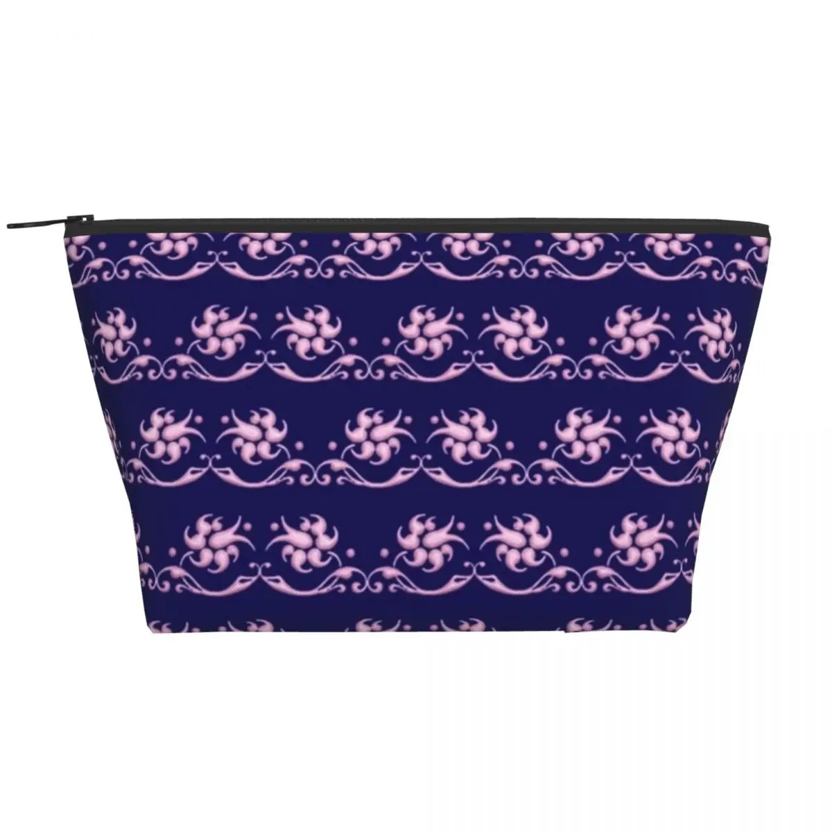 

Baroque Floral Zip Storage Organizers Retro Bohemia Print Woman Makeup Pouch Restroom Pack Cosmetic Bags
