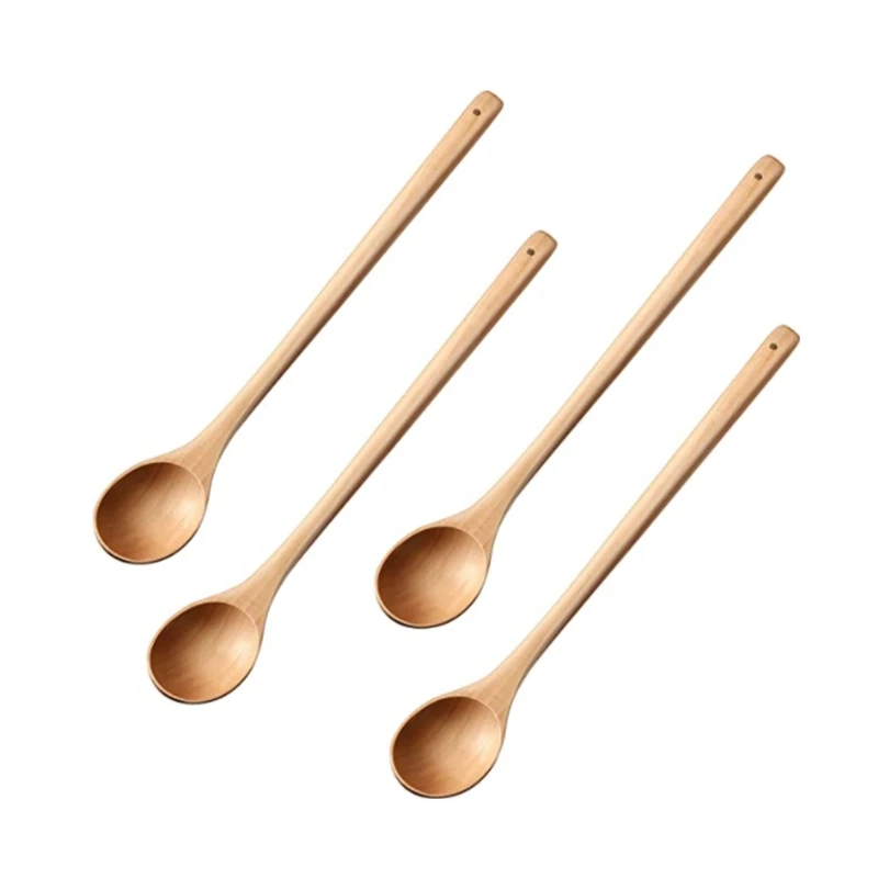 

Деревянная ложка для смешивания, искусственные ложки, деревянные суповые ложки для кухни, для перемешивания и приготовления пищи, длина 13 д...